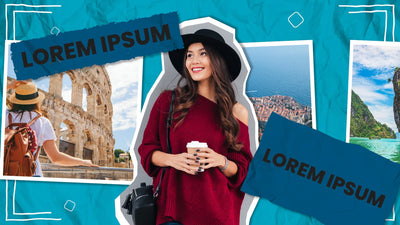 Paper Cut-Out Trendy Influencer Photo Slideshow
