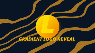 Simple Duotine Wave Pattern Pastel Colored Logo Reveal