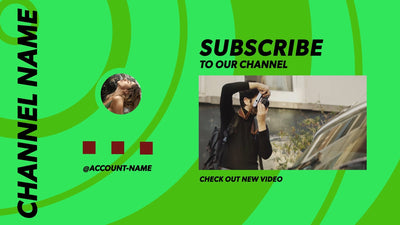 Video End Card Social Generic Clean Outro Screen Variation 04