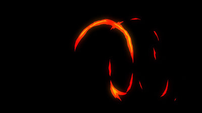 Stylized Flame Fire Overlay Animated Hot 13