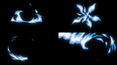 Stylized Flame Fire Overlay Animated Hot Pack 02