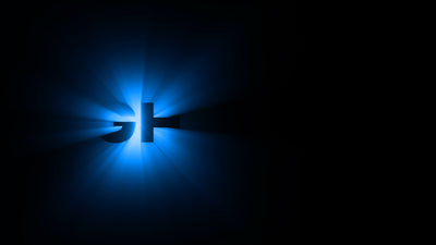 Light Ray Shine Through Text Title Intro