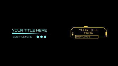 Unique Retro Cyber Old School Video Game Lower Third 01