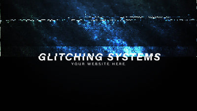 Glitch Strobe RGB Noise Clean Title Intro Opener Crashing System