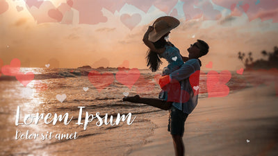 Love Valentine Couple Romantic Hearts Slideshow Wedding 05
