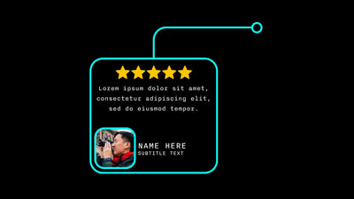 Call Out Title Testimonial Review Rating Infographic Panel