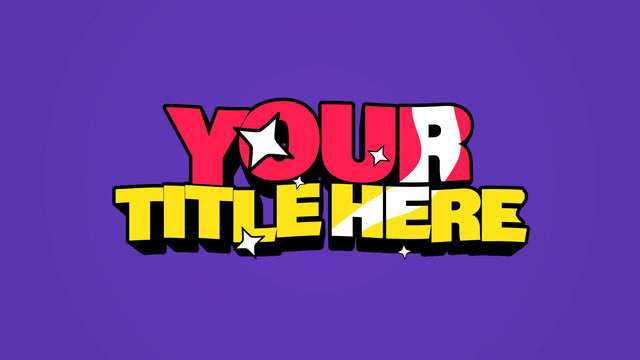 Shiny Fun Cartoon Animated Title Intro