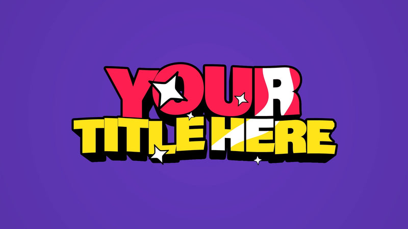 Shiny Fun Cartoon Animated Title Intro