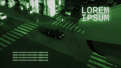 CCTV Grunge Overlay Mysterious Title Intro Sequence 01