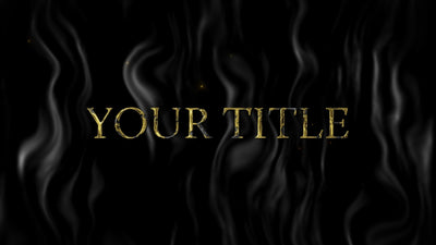 Dark Black And Gold Golden Reveal Title Intro