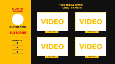 Social Video End Card Variation