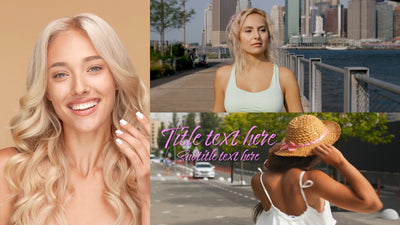 Fashion Trendy Cursive Text Multi Screen Panel Intro Opener