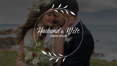 Wedding Title Hand Drawn Beautiful Screen Romantic Love 08