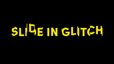 Blocky Glitch Text Slide In Title Intro