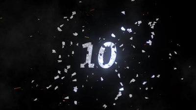 Shatter Text Countdown Misty Particles 10 To 0 Title Intro