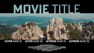 Movie Film Trailer Promo Award Animated Banner Card 06