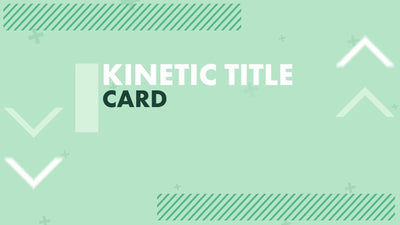 Kinetic Typography Modern Title Card Animated Variation 04