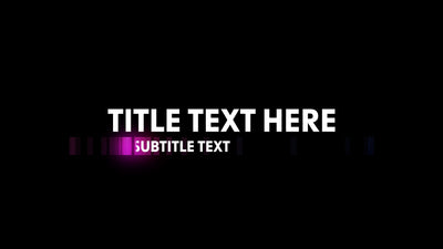 Bright Colors Glowing LED Light Joyfull Lower Third