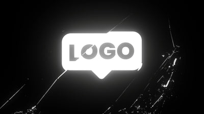 Broken Mirror Glass Shatter Logo Reveal