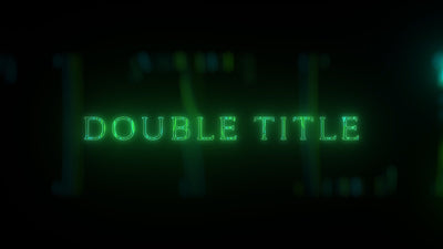 Double Text Modern Lines Title Intro