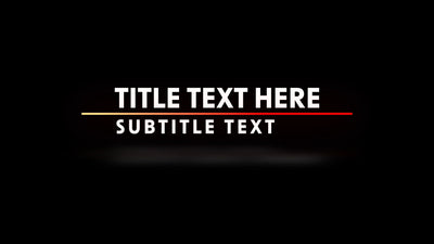 Glowing Sun Gradient Reflective Color Neon Lower Third