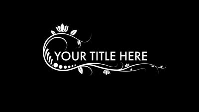 Floral Flower Animated Text Elegant Wedding Lower Third Variation 2