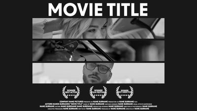Modern Design Trendy Movie Poster Title Card Animation 02