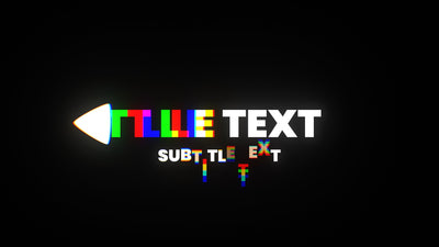 RGB Glitch Delay Echo Effect Modern Trendy Title Intro 26