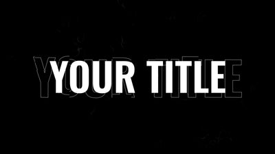 Clean Professional Glitch Text Title Intro