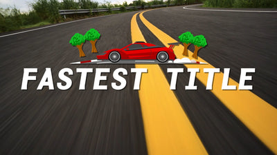 Speed Racecar Cartoon Fast Title Intro