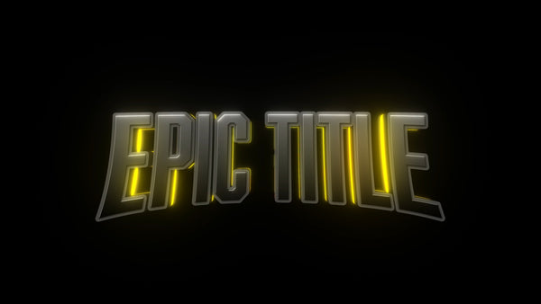 American Highschool Style Text Glow Title Intro