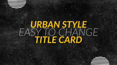 Grunge Urban Styled Snappy Title Screen Intro Variation 05