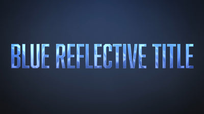 Water Glass Reflective Blue Title Intro