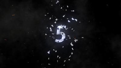 Shatter Text Countdown Misty Particles 10 To 0 Title Intro