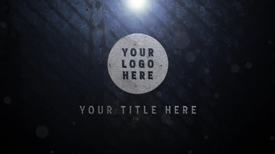 Metal Plate Lens Flare Logo Reveal