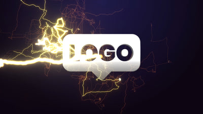 Lightning Flash Metalic Superhero Electric Logo Reveal