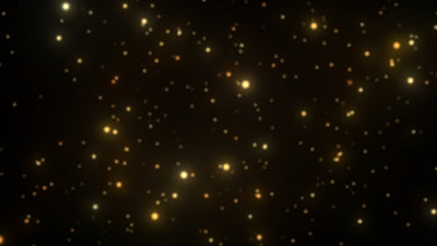 Golden Particles Floating Simulation Dust Blurry Animated Background