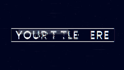 Epic Digital Glitch Distortion Text Title Intro
