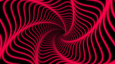 Neon Geometric Vortex Tunnel Glowing Background 07