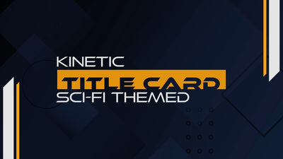 Sci-Fi Futuristic Video Title Card With Background Variation 02