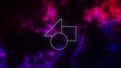 Nebula Space Dust Stars Sci-Fi Icon Spaceship Logo Reveal