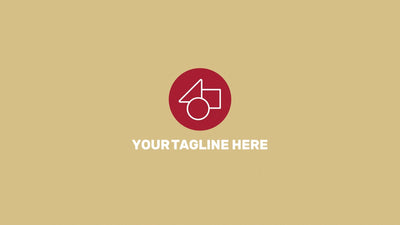 Flat Modern Simple Clean Middle Shape Logo Reveal 02