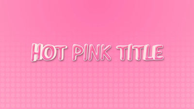 Pink Princess Play Doll Girly Text Title Intro