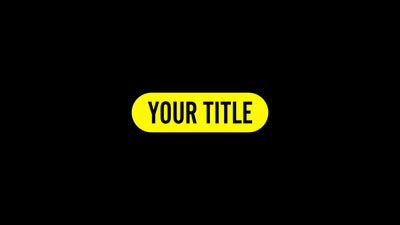 Modern Auto Scale Rounded Corner Shape Text Lower Third Title