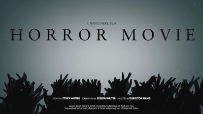 Grunge Horror Scary Dark Animated Movie Poster Title Card