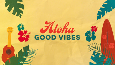 Tropical Flower Surf Guitar Easy No Worries Aloha Opener