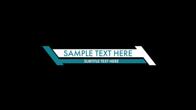 Slanted Lower Third Modern Block Design Variation 7