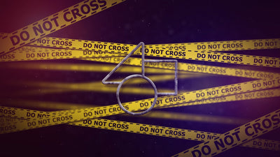 Police Search Detective Case Tape Grunge Logo Reveal