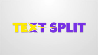 Text Split Opening Color Change Title Intro Variation