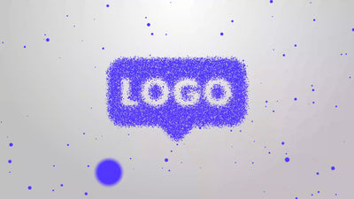 Particle Forming Floating Parts Dust Modern Logo Reveal